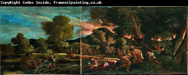 Nicolas Poussin Vue de Grottaferrata avec Venus, Adonis et une divinite fluviale